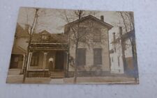 Antique RPPC Real Photo Postcard Woman On Porch Handwriting On Back picture