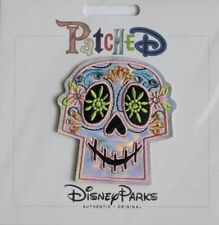 Disney Parks Pixar Coco Shiny Sugar Skull Sew On Iron On Patch New In Package picture