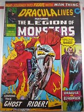 🩸💀 DRACULA LIVES #82 MARVEL COMICS UK 1976 Tomb Of 39 GHOST RIDER #2 MAN-THING picture