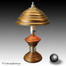 Petite Art Deco Streamline Solid Copper Lamp c.1938  RESTORED picture