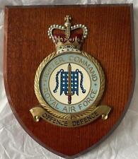 Vintage RAF Royal Air Force Station Squadron Crest Shield Plaque FIGHTER COMMAND picture