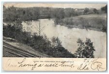 1907 Along The Perkiomen Near Zieglerville Pennsylvania PA, River View Postcard picture