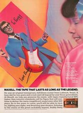 Maxell Tape Peggy Sue Buddy Holly 1980S Vtg Print Ad 8X11 Wall Poster Art picture