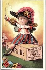 c1880 JAMES PYLE'S PEARLINE WASHING COMPOUND NEW YORK VICTORIAN TRADE CARD 41-27 picture