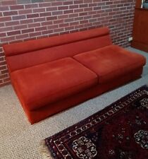 ROCHE BOBOIS Luxury Modular Mid Century Sofa Orange VINTAGE RETRO picture