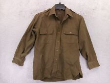 Vintage 50s 60s Elbeco Officer's Shirt Mens Medium Green Army Military Law picture