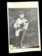 Vintage Postcard Photo of Latvian Army Soldier Boundary Guard.  Dated 1928.Orig. picture