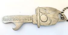 Vintage CANADIEN Chainsaw Bottle Opener Keychain picture