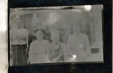 Beautiful Family Posed Out In Front Of House Vintage Real Photo RPPC Post Card picture