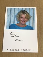 Saskia Vester, Germany 🇩🇪 Actress 2022 hand signed picture