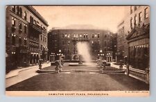 Philadelphia PA-Pennsylvania, Hamilton Court Plaza, Antique Vintage Postcard picture
