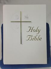 Holy Bible 1981 Catholic Family Life Edition Silver Edge Fireside Book NEW picture