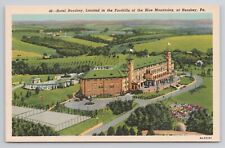 Hotel Hershey Located in Foothills of Blue Mountains Pa Linen Postcard No 6038 picture