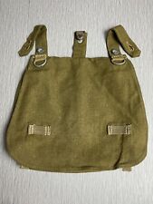 UNISSUED GERMAN WW2 EARLY AFRIKA KORPS 'DAK' TROPICAL GREEN CANVAS M31 BREAD BAG picture