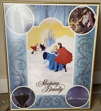 Vintage Professionally Framed Walt Disneys Sleeping Beauty 29x23 1/2 Inch Poster picture