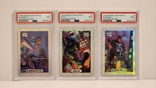Lot of 3 1994 Marvel Masterpieces Silv Holo PSA 9 MINT Daredevil, Hulk, Punisher picture