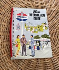 Vintage Standard Oil Porcelain Gas Station Local Information Guide Sign Pump picture
