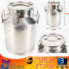 304 Stainless Steel Milk Can 50L 13.25 Gallon Milk Bucket Wine Pail Bucket picture