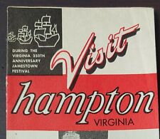 1957 Hampton VA Jamestown Festival 350th Anniversary Brochure Advertisement picture