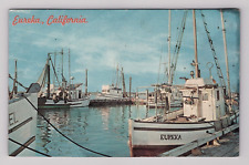 Postcard 1981 CA Redwood Empire Deep Sea Fishing Boats View Eureka California picture