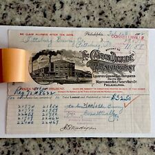 Rare 1902 Carbon Dioxide Magnesia Co Letterhead Invoice CONNELLSVILLE BREWERY PA picture