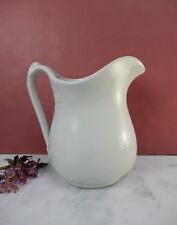 Antique Clementson Bros. Ironstone White Pitcher picture