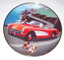 1957 CORVETTE / COLLECTOR PLATE / FRANKLIN MINT /  LIMITED EDITION / JA3958 picture