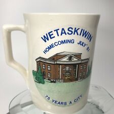 Vintage Wetaskiwin Canada Mug Homecoming July 1981 75 years  X'Rare Tea Cup C29 picture