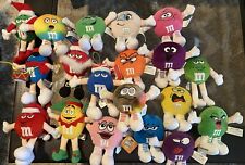 M&M Lot-Vintage Candy Machine, Tin, & M&M Plush Dolls. Collectibles Preowned picture