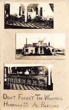 J42/ ST Louis Missouri RPPC Postcard c1940s 3View Barcome Windmill Bar 141 picture