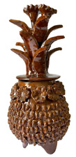Glazed Pineapple - Home Decoration Mexican Folk Art - 11 IN/28CMS - Brown picture