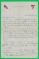 World War 1918 Letter to Wife 2-Pgs. From 