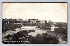 Niles OH-Ohio, Dam in Mosquito Creek, Antique Vintage Souvenir Postcard picture