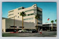 Hollywood CA-California, Columbia Broadcasting System, Vintage c1954 Postcard picture