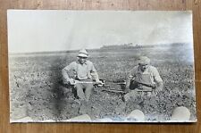 Laying Pipe by Hand occupational RPPC ~1910 picture