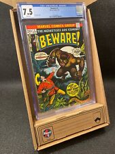 Vintage Marvel Comics: BEWARE #1 (1973) CGC 7.5 picture