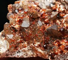 102g Top  Spessartine Garnet with Smoky Quartz Crystal Mineral Specimen picture
