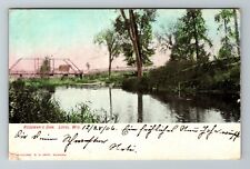 Loyal WI-Wisconsin, Rossman's Dam Scenic View, Bridge c1906 Vintage Postcard picture