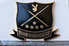 Vintage Playboy Club Pin Collectible Pinback Vici Cuniculam Billiards Pool AF picture