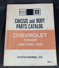 ✨Vintage Original GM 1960-1969 Chevy Corvair Chassis And Body Parts Catalog picture