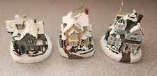 THOMAS KINKADE'S #2 VICTORIAN CHRISTMAS COLLECTION HOUSE ORNAMENT SET picture