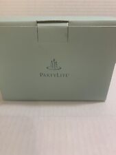 New In Box PartyLite Versatility Votive Pair Candle  Holders Glass Silver picture