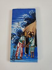 Vintage Carribean Labadee Haiti Magnet Hand Made Painted Native Island 4 Inches picture