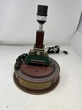 LIONEL TRAIN STATION TABLE DESK LAMP  LOCOMOTIVE CARS WORKs NO SHADE picture