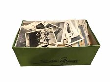 Shoebox Full Of Vintage Pictures, Letters Postcards  Negatives Small Frames Lot picture