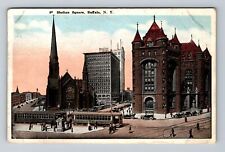 Buffalo NY-New York, Shelton Square, Antique Souvenir Vintage Postcard picture