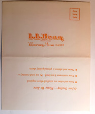 Vintage Early L.L. Bean Mail in Order Form picture