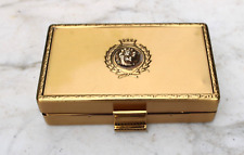Vintage Elgin American Beauty Multi Compartment Compact Gold Tone Collectible picture