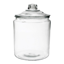 Anchor Hocking Heritage Hill Clear Glass Jars with Lid 2 Gallon  Jars picture