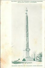 C1907 Milwaukee WI Disabled Veterans Soldiers Monument Wisconsin Postcard  A113 picture